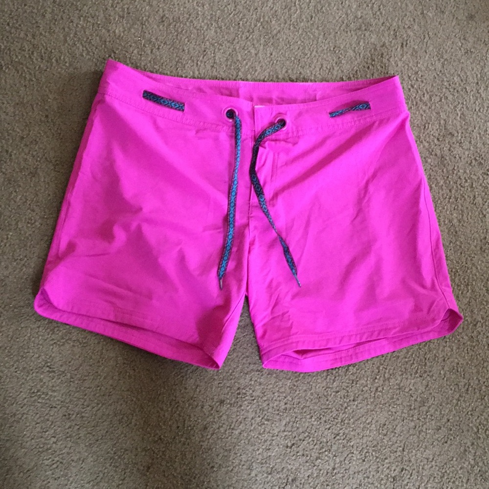 Hot pink Prana swim shorts